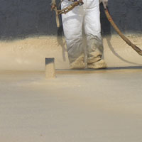 seamless, protective Helena foam roofing